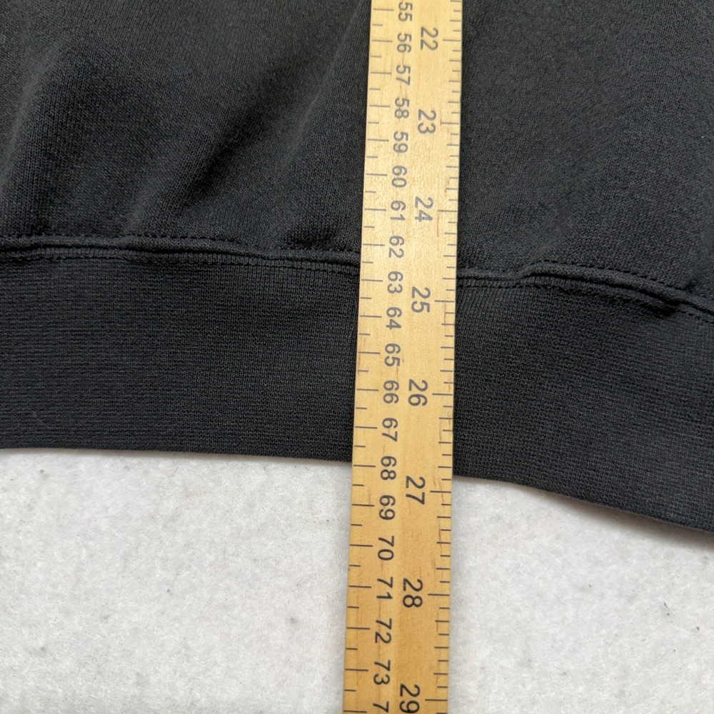Vintage Mitchell Needham Massachusetts Sweatshirt Faded Black Boxy Fit XL 90s - Picture 9 of 9
